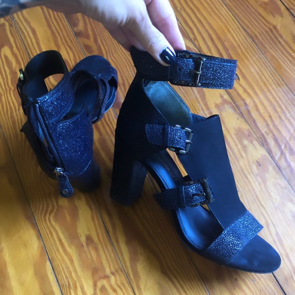 REBECCA MINKOFF strappy heeled sandals size 8